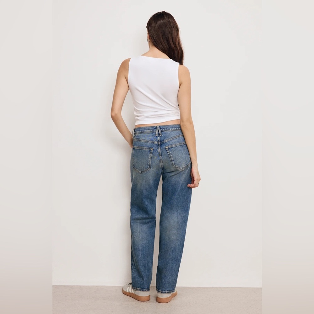 GOOD AMERICAN $159 Good Standard Straight Jeans Indigo868 - Picture 5 of 5